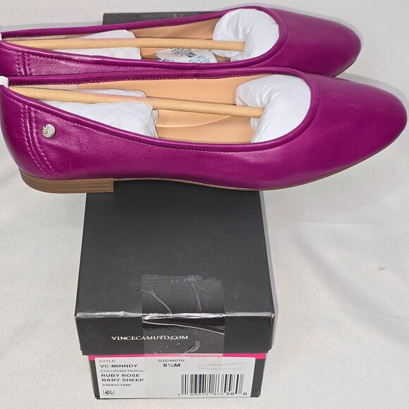 Vince Camuto Minndy Flat in Ruby Rose Baby Sheep, Women's Size 8.5 M, NIB - Picture 3 of 6